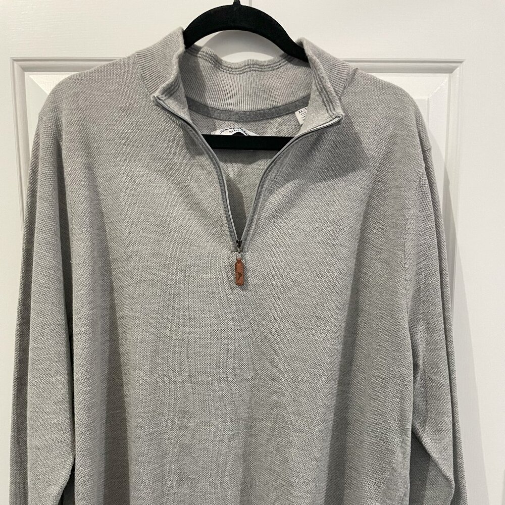 Tommy Bahama Island Zone Grey Pullover Size XL